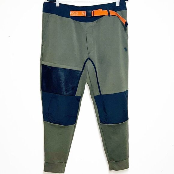 Polo Ralph Lauren Double Knit Cargo Sweatpants in Company Olive Green Mens L - Picture 7 of 15